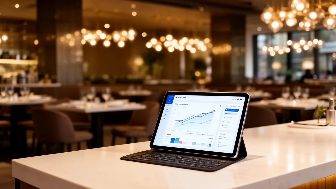 Restaurant moderne avec technologie